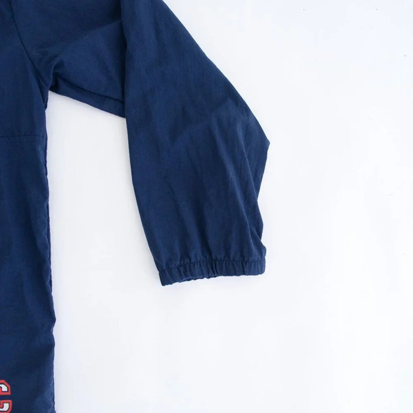 Trend Basics Navy Red Half Zip Pullover Nylon Jacket Medium Windbreaker Jacket M - Picture 6 of 11